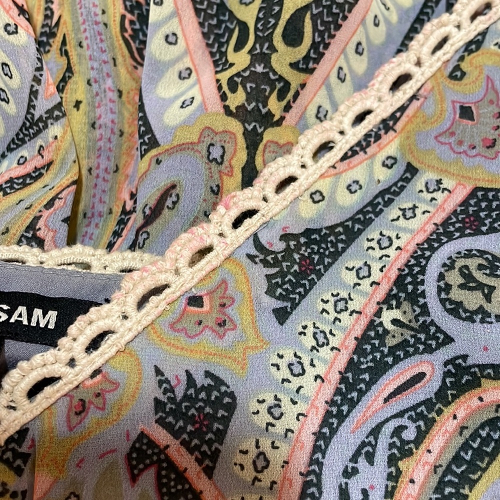 Love Sam Casa Malca Paisley Maxi Dress SZ S EUC - Picture 8 of 10